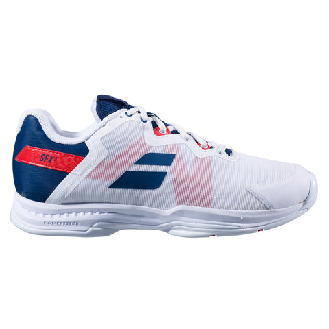 Babolat SFX3 White Blue All Court Mens Tennis Shoes