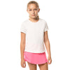 Lucky In Love Dyn HL Girls SS Tennis Shirt