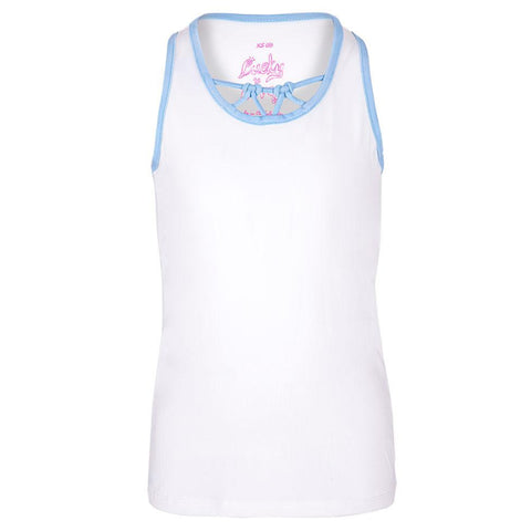 Lucky In Love Why Knot Girls Tennis Tank Top