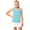 Lucky In Love V-Neck Cutout Girls Tennis Tank Top
