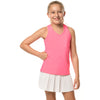 Lucky In Love V-Neck Cutout Girls Tennis Tank Top