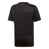 Adidas 3-Stripes Club Black Boys Short Sleeve Crew Tennis Shirt