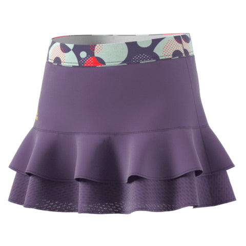 Adidas Frill Purple 10.5in Girls Tennis Skirt