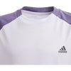 Adidas Club Purple Boys Short Sleeve Crew Tennis Shirt