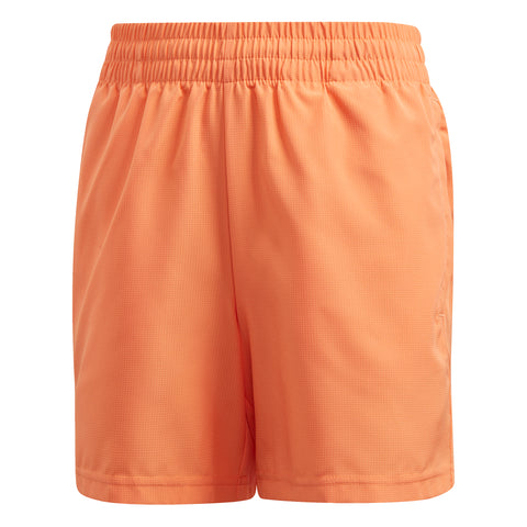 Adidas Club Orange 7in Boys Tennis Shorts