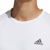 Adidas HEAT.RDY Color Block White Mens Short Sleeve Crew Tennis Shirt