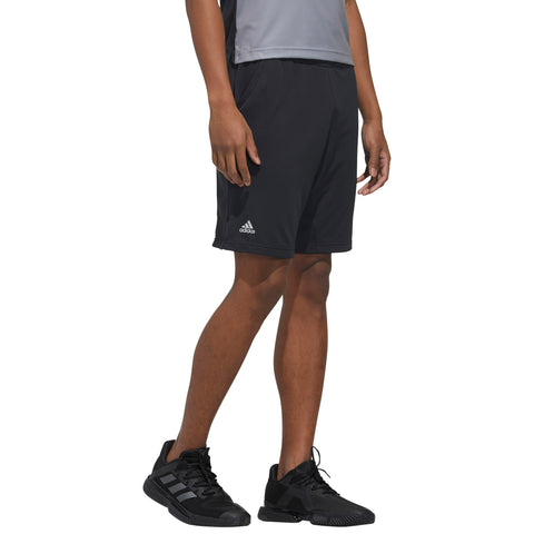 Adidas HEAT.RDY Color Block Black 9in Mens Tennis Shorts