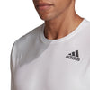 Adidas FreeLift White Mens Short Sleeve Crew Tennis Shirt