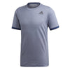 Adidas FreeLift Tech Indigo Mens Short Sleeve Crew Tennis Shirt