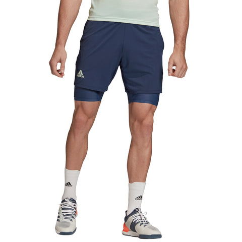 Adidas 2n1 HEAT.RDY Indigo 7in Mens Tennis Shorts