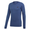 Adidas HEAT.RDY Tech Indigo Mens Long Sleeve Crew Tennis Shirt