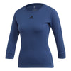 Adidas HEAT.RDY Three-Quarter Sleeve Blue Womens Shirt