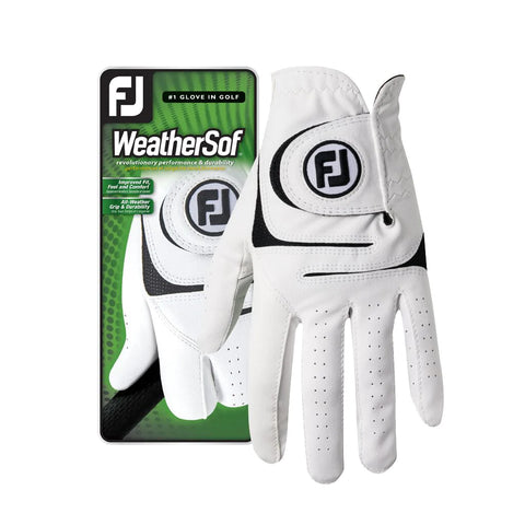 FootJoy WeatherSof White Mens Right Hand Golf Glove