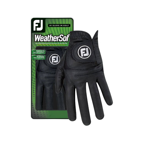 FootJoy WeatherSof Left Hand Black Mens Golf Glove