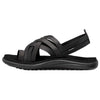 Teva Voya Strappy Black Leather Womens Sandals