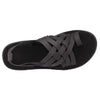Teva Voya Strappy Black Leather Womens Sandals