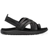 Teva Voya Strappy Black Leather Womens Sandals