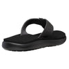Teva Voya Black Leather Womens Flip Flops