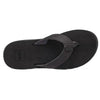 Teva Voya Black Leather Womens Flip Flops