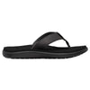 Teva Voya Black Leather Womens Flip Flops