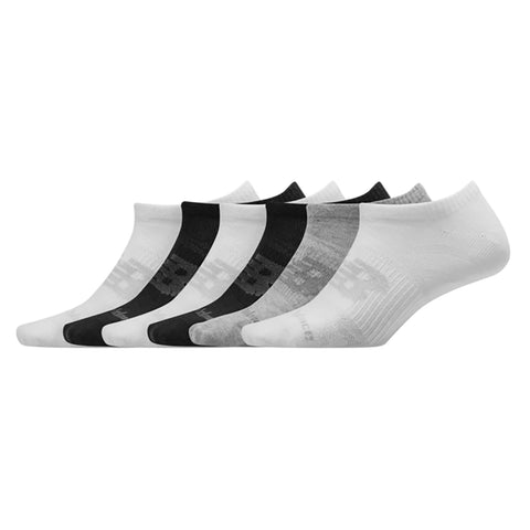 New Balance Flat Knit 6 Pack No Show Socks