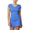 FIla Colorful Play V-Neck Womens SS Tennis Shirt