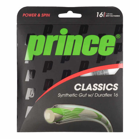 Prince Synthetic Gut 16 Duraflex Platinum Tennis String