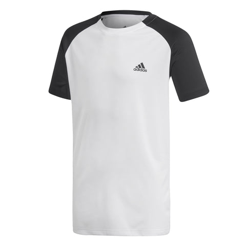 Adidas Club Climalite Boys Short Sleeve Crew Tennis Shirt