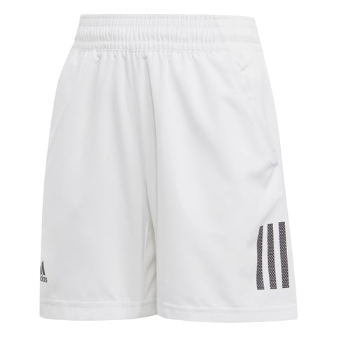 Adidas 3-Stripes Club White Boys Tennis Shorts