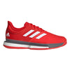 Adidas SoleCourt Boost Red Mens Tennis Shoes