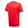 Adidas 3-Stripes Club Red Boys Short Sleeve Crew Tennis Shirt